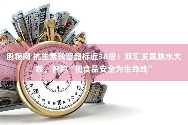 股粮网 抗生素残留超标近38倍！双汇发展跳水大跌，曾称“视食品安全为生命线”